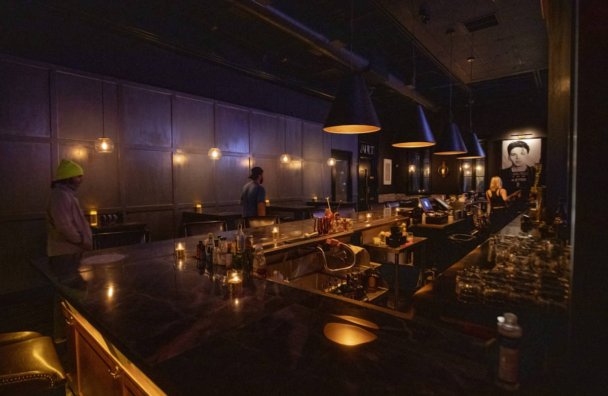 The newly renovated concept bar The Bank is open at Gambit in Henderson on Thursday, Nov. 5, 20 ...