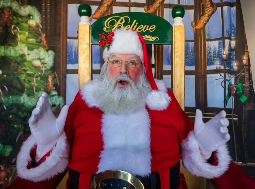 Chris Groeschke, 64, as "Santa Kris Kringle" is photographed at Groeschke's home on Tuesday, No ...