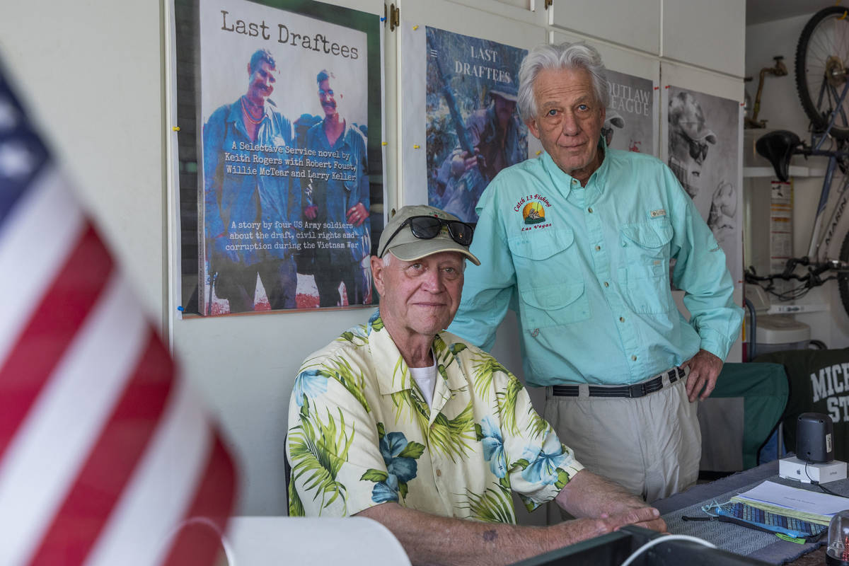 “Last Draftees” co-authors Vietnam veteran Robert Foust, left, and Keith Rogers, a former R ...