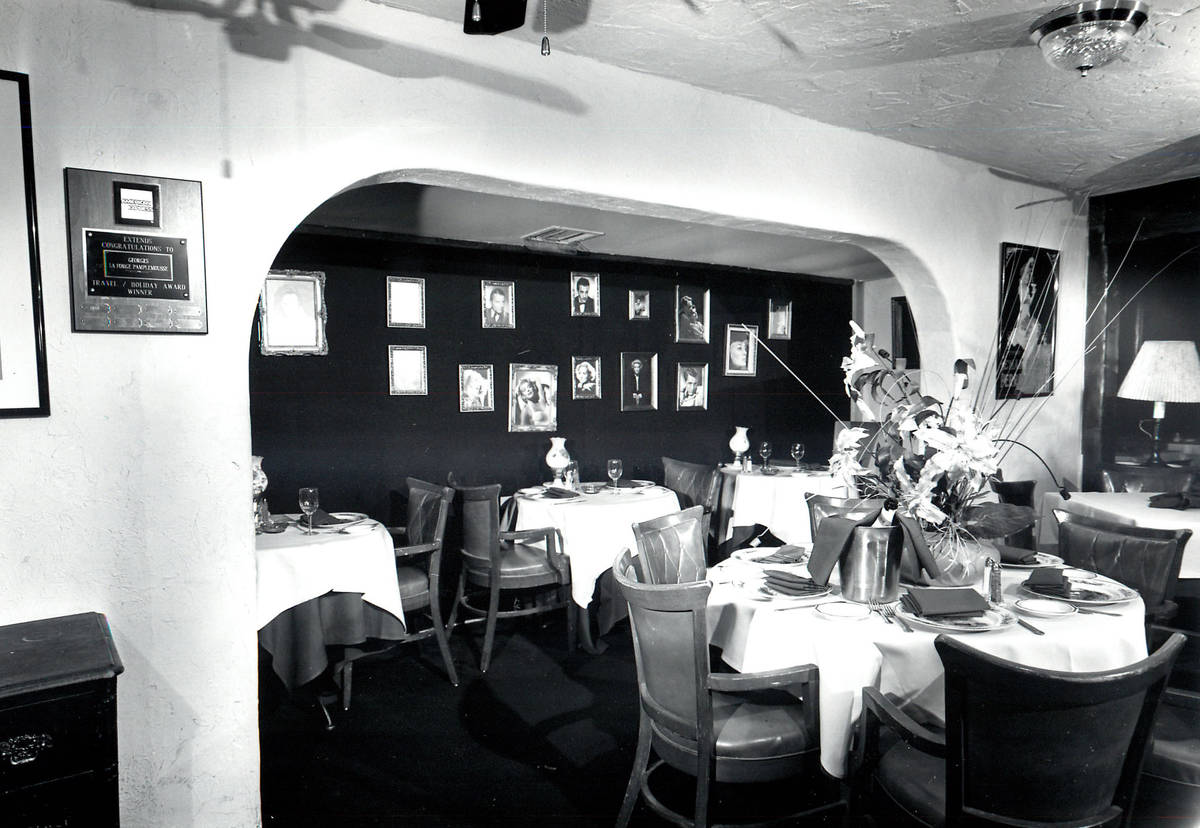 Pamplemousse restaurant pictured in 1986. (Review-Journal file)