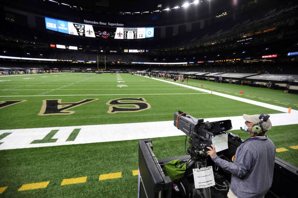 A general view during an NFL football game between the New Orleans Saints and Green Bay Packers ...