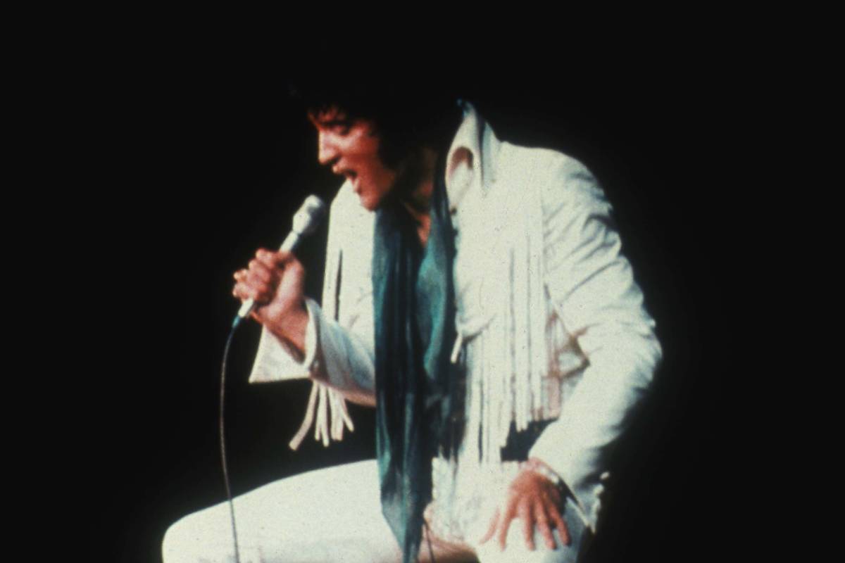 Elvis Presley in "Elvis: That's The Way It Is," filmed at the International. (Las Veg ...