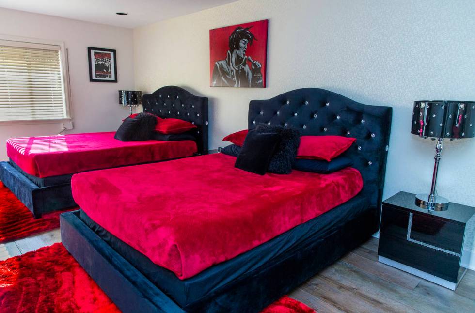 An Elvis-themed room is one of the many preserved spaces during a tour of Lefty Rosenthal's for ...