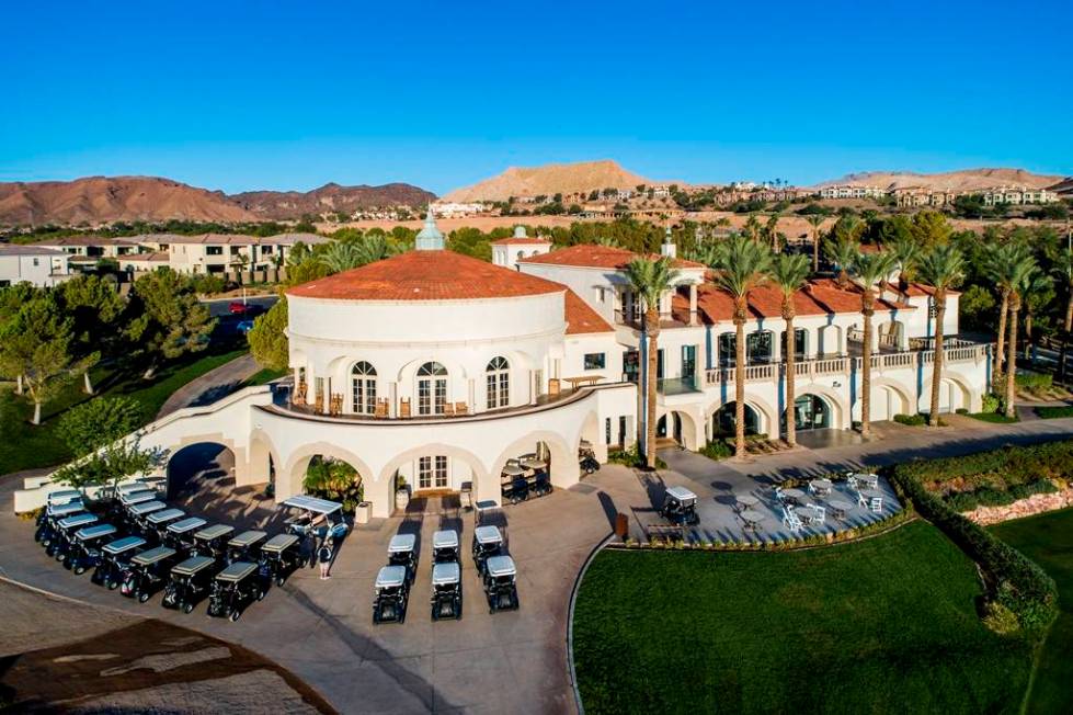 Reflection Bay Golf Club is one of the social hubs of the Lake Las Vegas master-planned communi ...