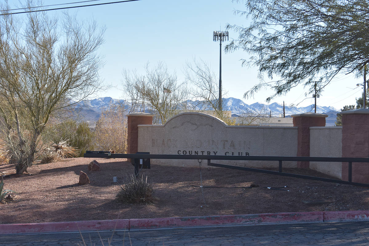 The Black Mountain Golf Course & Country Club entrance. (Las Vegas Review-Journal file photo)