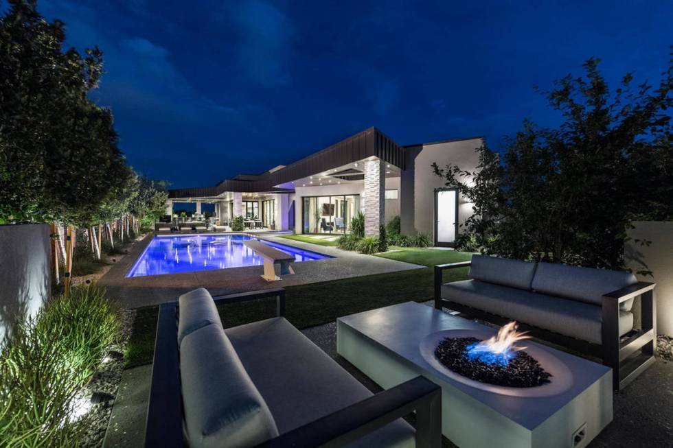 Golden Knights defenseman Alex Pietrangelo bought a mansion, seen here, in the Summerlin area o ...