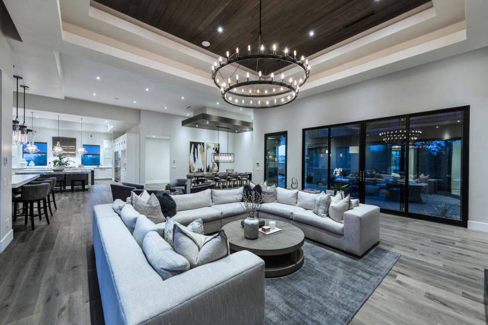 Golden Knights defenseman Alex Pietrangelo bought a mansion, seen here, in the Summerlin area o ...