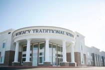 Legacy Traditional School during the opening week of the southwest Las Vegas campus on Sunday, ...