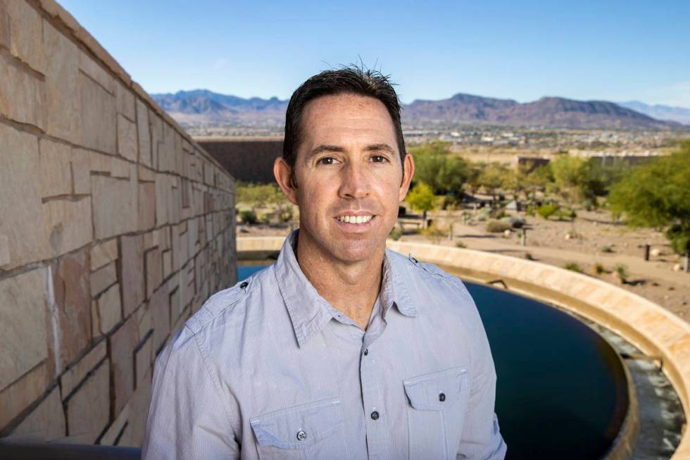 Daniel Gerrity, a microbiologist for the Southern Nevada Water Authority, on Wednesday, Nov. 18 ...