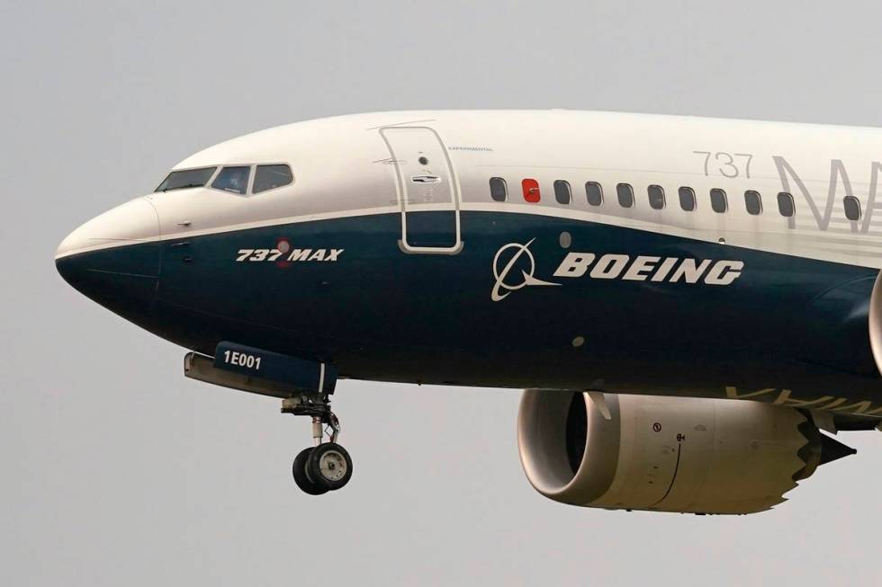 FILE - In this Sept. 30, 2020, file photo, a Boeing 737 Max jet, piloted by Federal Aviation Ad ...