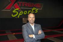 Nelson Tressler, owner of FlipNOut Extreme, poses for a photo on Nov. 18, 2020, in Las Vegas. T ...