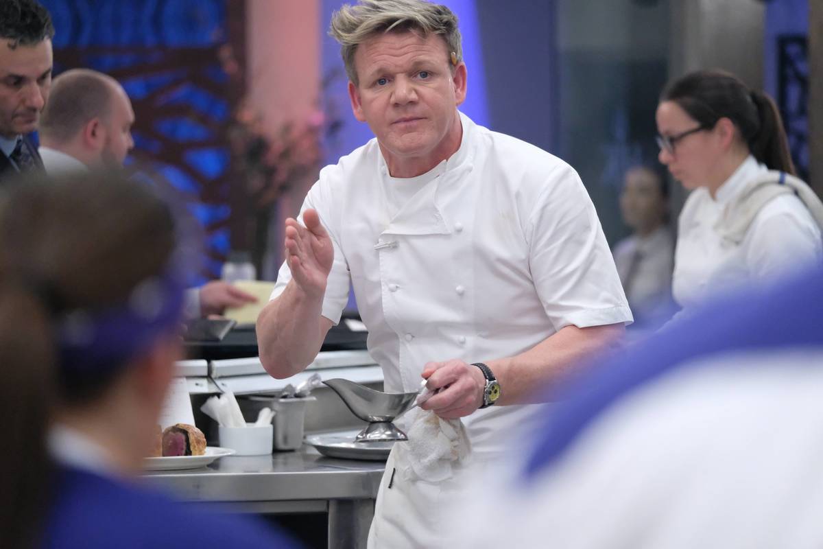 Host/chef Gordon Ramsay in an episode of Hell's Kitchen. (FOX)