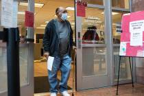 Jimmy Marks leaves the Civil Law Self-Help Center, operated by the Legal Aid Center of Southern ...