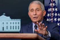 Dr. Anthony Fauci, director of the National Institute for Allergy and Infectious Diseases, spea ...