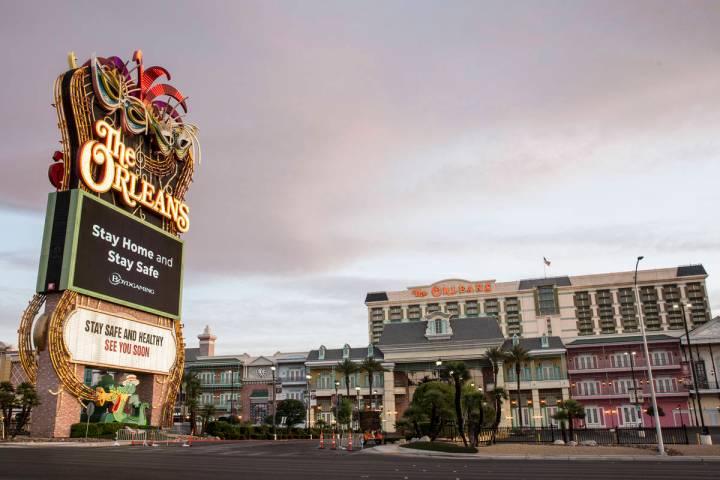 The Orleans photographed on Tuesday, May 12, 2020, in Las Vegas. (Bizuayehu Tesfaye/Las Vegas R ...