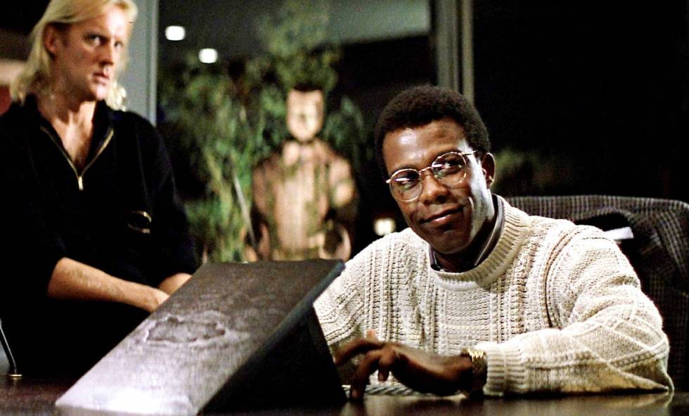 Clarence Gilyard as Theo is shown, alongside Alexander Godunov in the original 1988 "Die Hard" ...