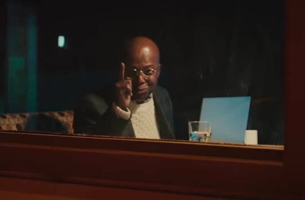 A screen grab of Clarence Gilyard as Theo is shown in the new "Die Hard" commercial for Advance ...