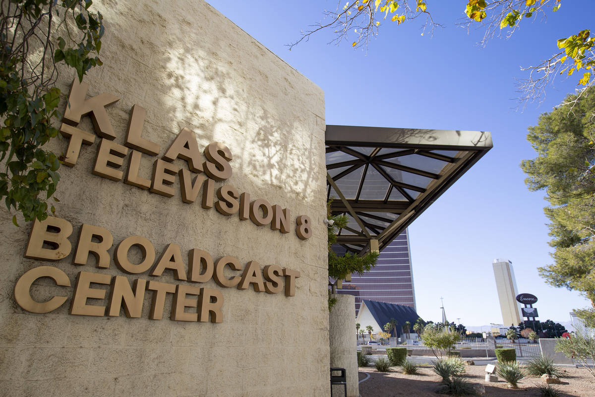 The KLAS-TV, Channel 8, building is seen on Wednesday, Dec. 2, 2020, in Las Vegas. Nexstar Medi ...
