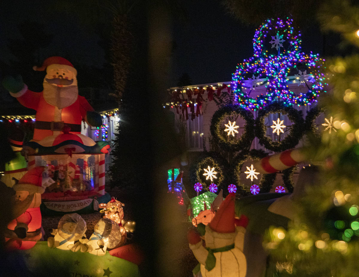 A house located on East Houston Drive is seen decorated for the season and listed on the Parent ...