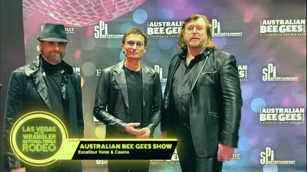 Excalibur headliners Australian Bee Gees are shown in a screen grab in a Las Vegas Events vidoe ...