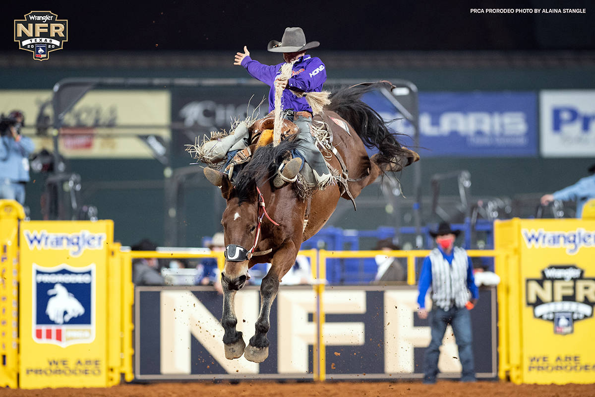 Shorty Garrett on the second day of the Wrangler National Finals Rodeo at Globe Life Field in A ...