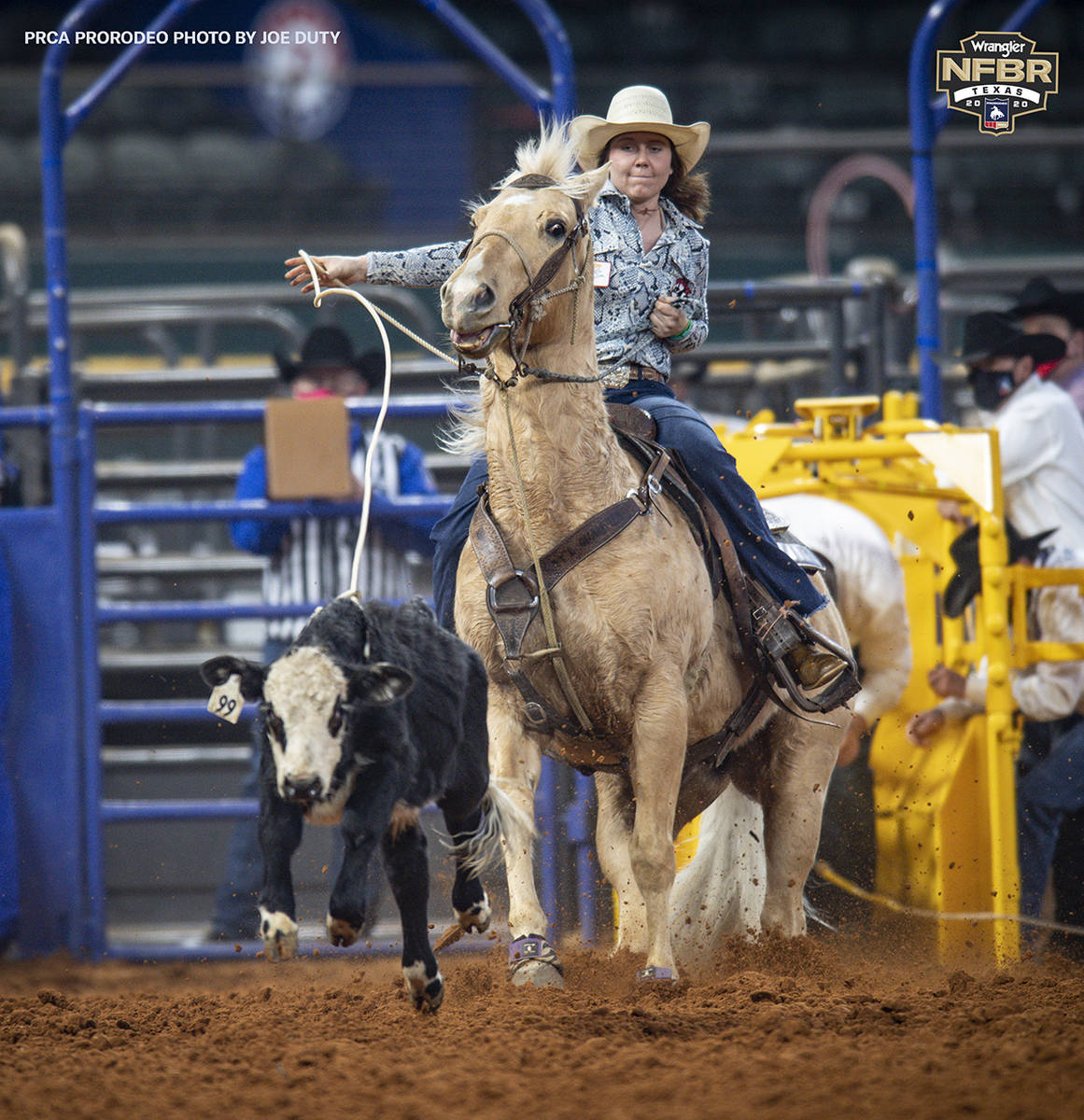Tanegai Zilverberg shown on Tuesday, Dec. 8, 2020 on Day 6 of the Nationals Finals Rodeo in Arl ...