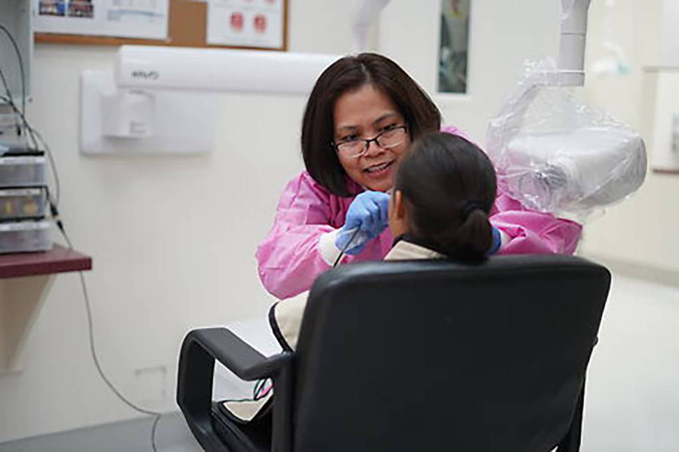 UNLV School of Dental Medicine provides treatment to patients at its clinic in Las Vegas. (UNLV ...