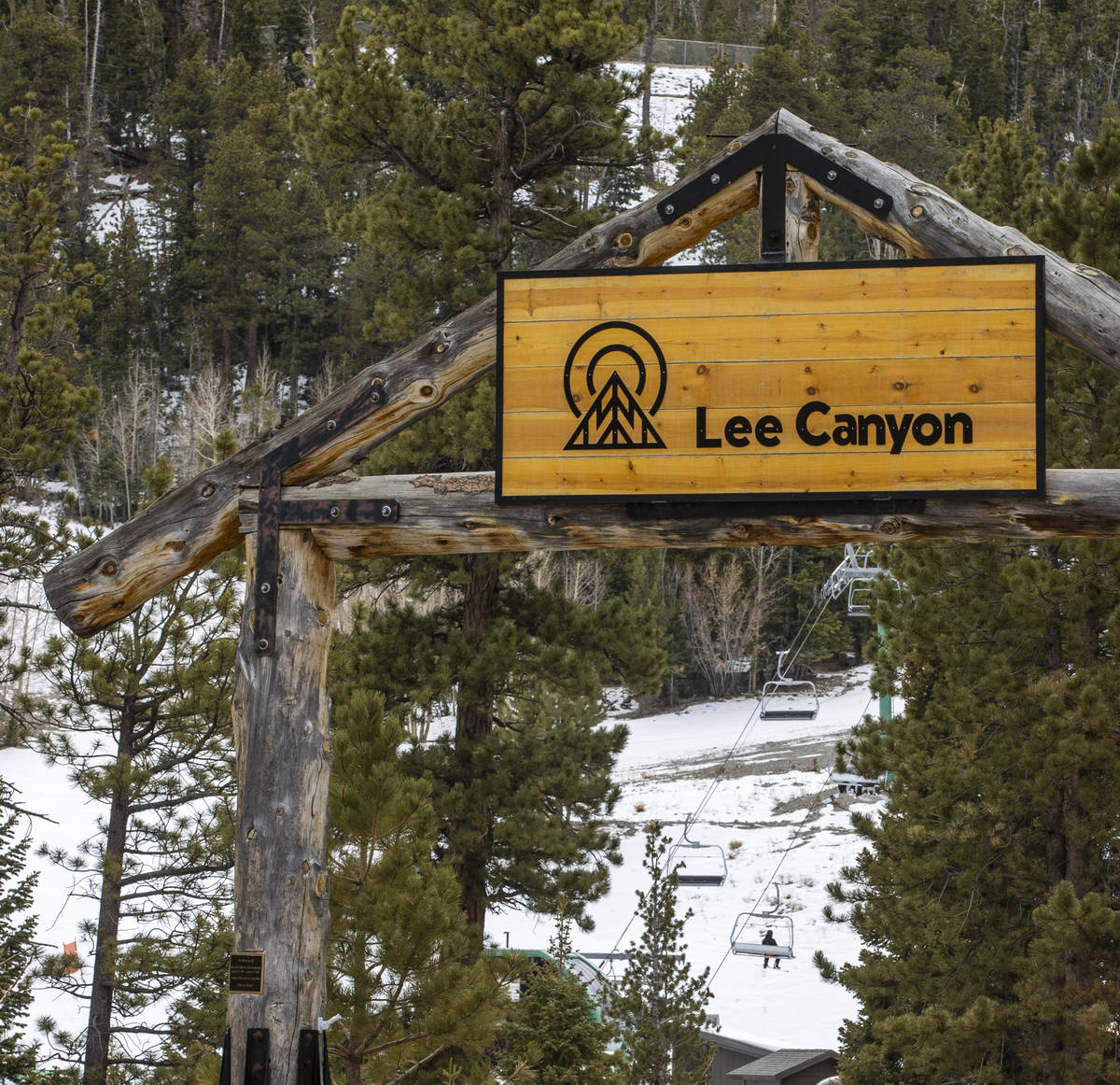 Opening day of skiing and snowboarding at Lee Canyon has two runs open with more snow hopefully ...