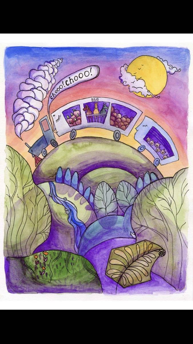 “How Journey Came to Be a Tiny House for Me” features watercolor illustrations by Hannah Do ...