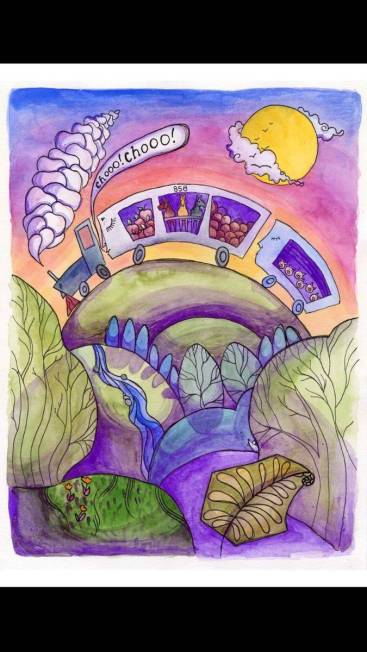 “How Journey Came to Be a Tiny House for Me” features watercolor illustrations by Hannah Do ...