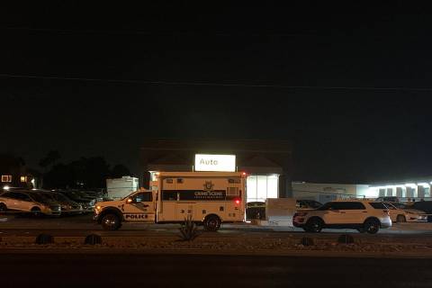 Las Vegas police on Friday, Dec. 11, 2020 were investigating a homicide in the Spring Valley ar ...