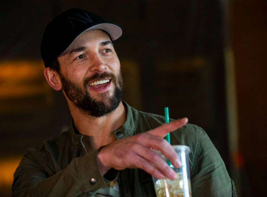 Golden Knights defenseman Deryk Engelland is shown Friday, Jan. 10, 2020. (Chase Stevens/Las Ve ...