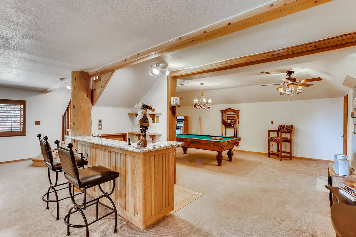 The game room. (Mt. Charleston Realty)