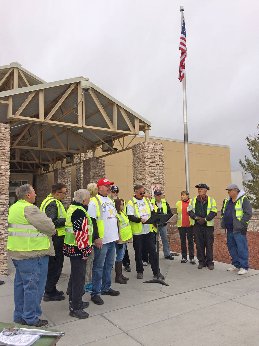 In this Jan. 21, 2019, file photo, New Nevada State Movement chairman Robert Thomas III reads t ...