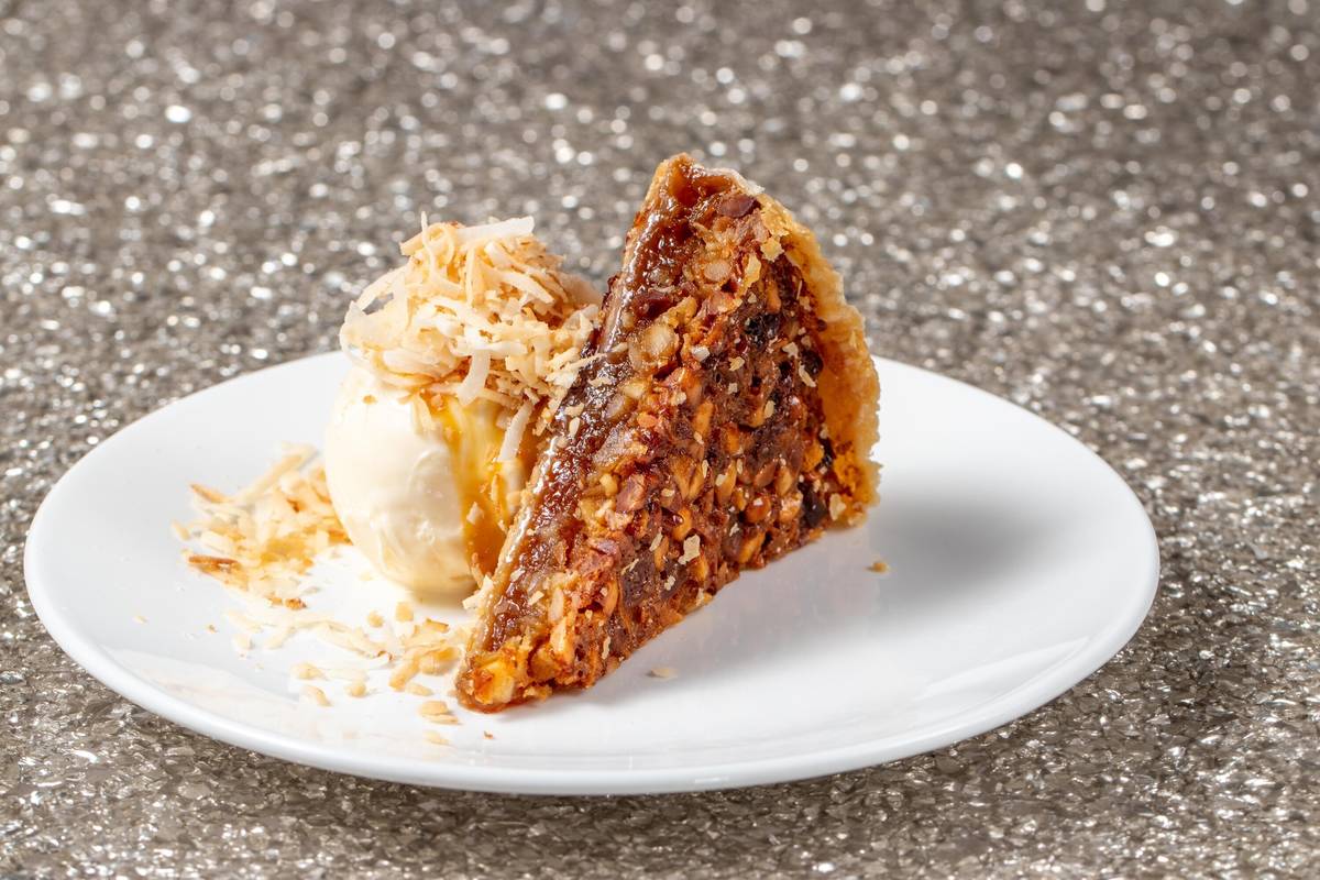 The macadamia nut pie at Kona Grill. (Kona Grill)