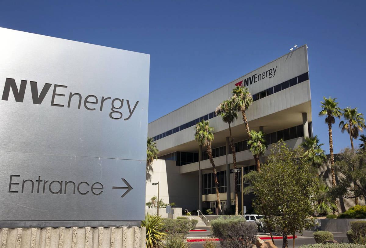 NV Energy's headquarters building on 6226 W. Sahara Ave. in Las Vegas. (Bizuayehu Tesfaye/Las ...