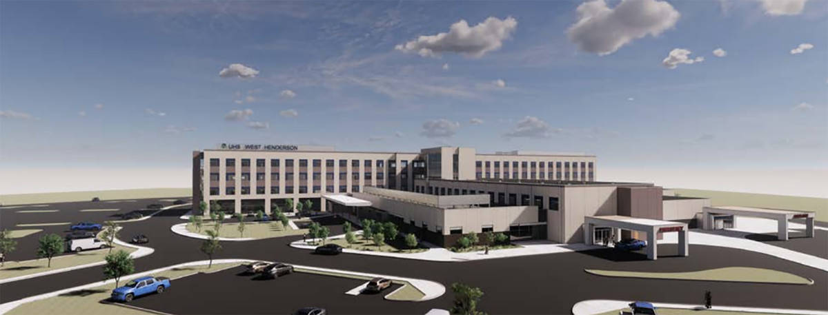 Universal Health Services plans to build a hospital, a rendering of which is seen here, as part ...