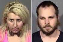 Brandi Krantz, left, and Timothy Martinelli. (Las Vegas Metropolitan Police Department)