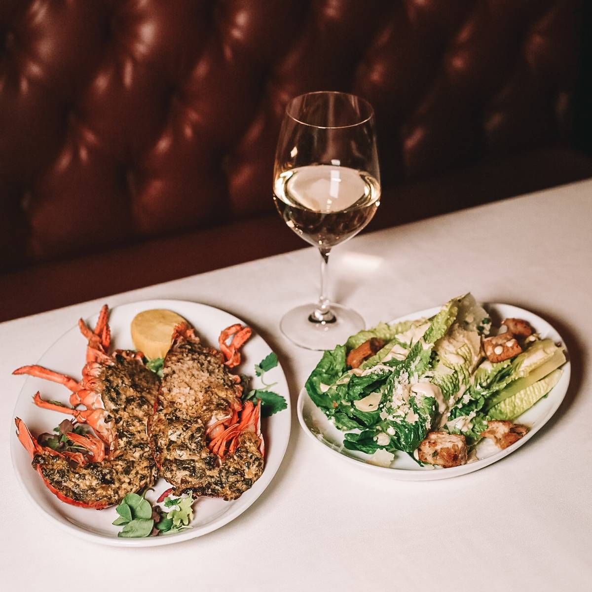 Baked Maine lobster from Old Homestead Steakhouse. (Caesars Palace)