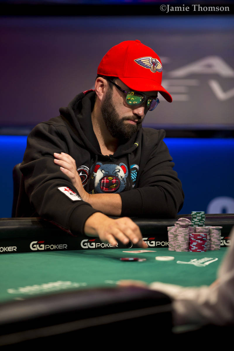 Joseph Hebert plays at the final table of the U.S. portion of the World Series of Poker Main Ev ...