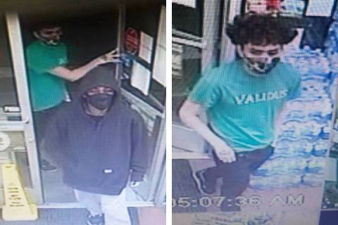 Police are seeking information on two men in connection to an armed robbery on Saturday, Dec. 1 ...