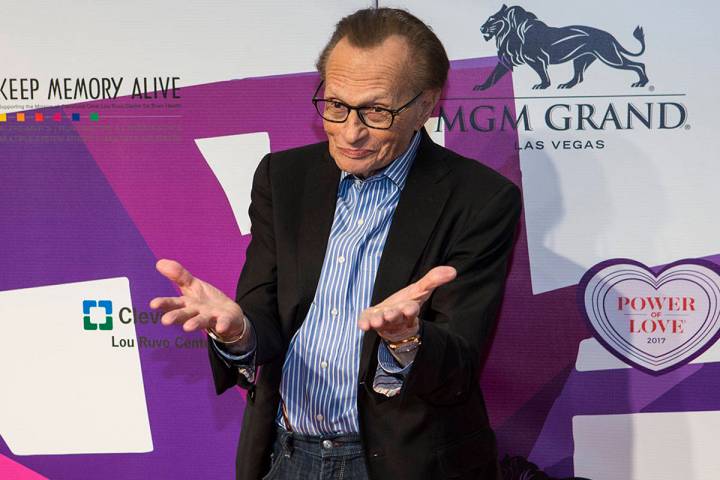 Media personality Larry King on the red carpet before Keep Memory Alive's 21st annual Power of ...