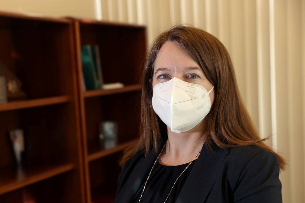 Hearing Master Shannon Wittenberger poses for a portrait at the Regional Justice Center in Las ...