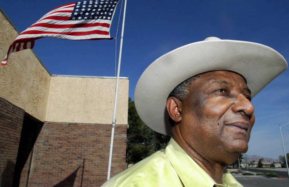 Nevada State Sen. Joe Neal is seen outside the Elks Lodge at 600 W. Owens in 2004 in Las Vegas. ...