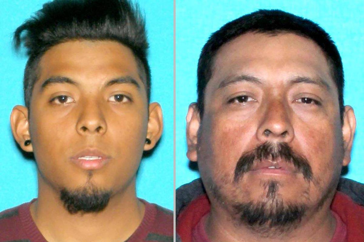 Erick Rangel-Ibarra, left, and José Rangel (LVMPD)