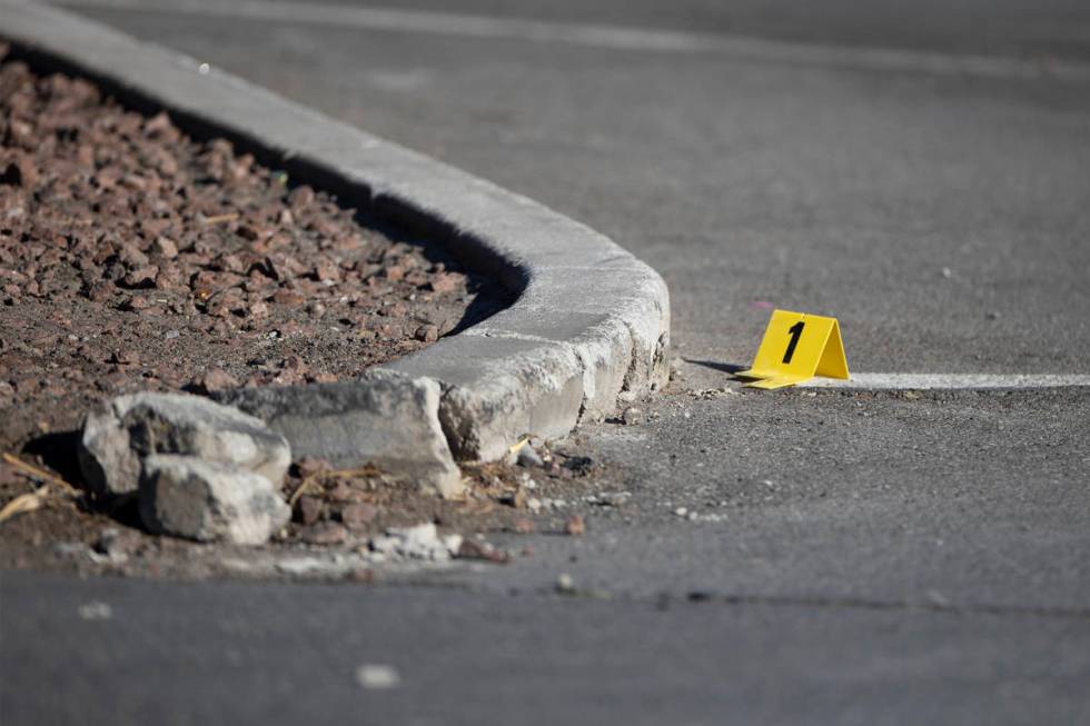 The scene of a fatal shooting near the intersection of Bruce Street and Colton Avenue in North ...