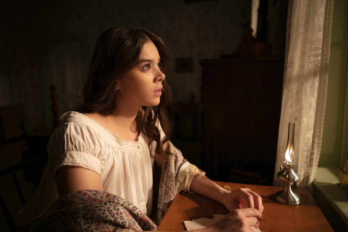 Hailee Steinfeld in season two of “Dickinson.” (Apple TV+)