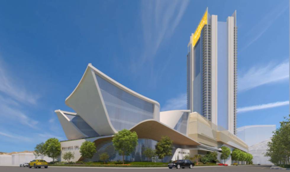 Developer Lorenzo Doumani expects to start building Majestic Las Vegas, a rendering of which is ...