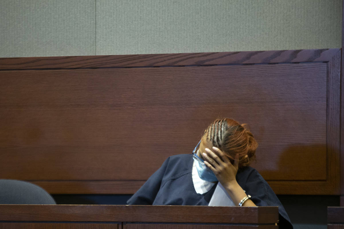 Jasmin Vargas appears in court for a hearing at the Regional Justice Center on Tuesday, Jan. 5, ...