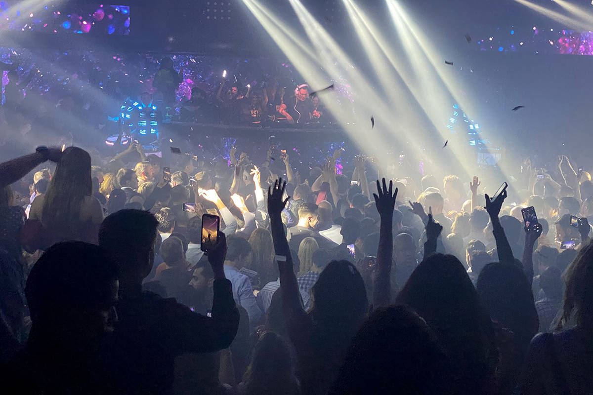 Tiesto performs for CES conventioneers and clubgoers during the DreamlandXR Closing Night Party ...